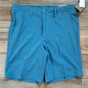 PGA Tour~ Men’s Athletic Cendre Blue Golf Shorts Size 32  50 UPF‎ New w/ Tags